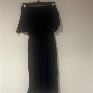 Dex Black Off-Shoulder Maxi Jumpsuit